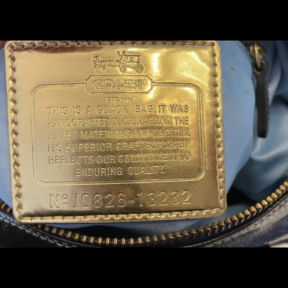 Coach Statement Blue, White, Red, Purple Handbag - Picture 11 of 11